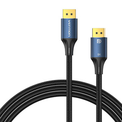 Kabel DisplayPort 1.4 Vention HCELF 1m, 8K 60Hz/ 4K 120Hz, niebieski