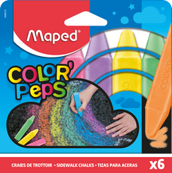 Kreda chodnikowa Maped Colorpeps 6 kolorów