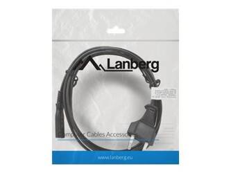 LANBERG CA-C7CA-11CC-0018-BK Lanberg kabel zasilający komputerowy CEE 7/16 -> C7 1.8m VDE