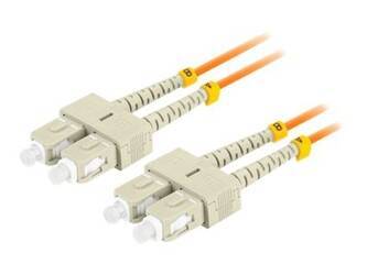 LANBERG fiber optic patchcord MM SC/UPC-SC/UPC duplex 5m LSZH om2 50/125 3.0mm orange