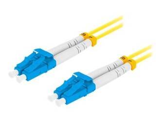 LANBERG fiber optic patchcord SM LC/UPC-LC/UPC duplex 1m LSZH g657a1 3.0mm yellow