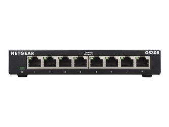 NETGEAR GS308-300PES Netgear 8-Port Gigabit Desktop Switch Metal 300-SERIES (GS308 v3)
