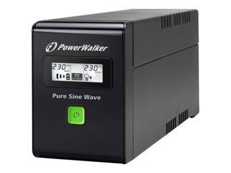 POWERWALKER UPS VI 600 SW FR Line-Interactive 600VA 2X 230V PL USB-B LCD Pure Sine wave