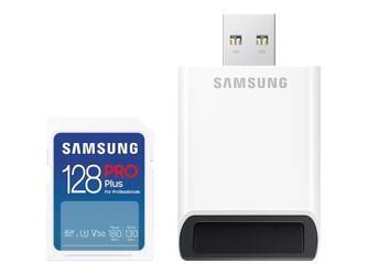 SAMSUNG PRO Plus Reader Full Size SDXC Card 128GB